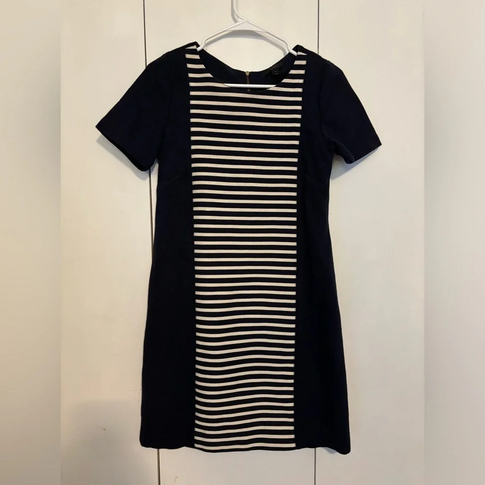 J. Crew striped front dress